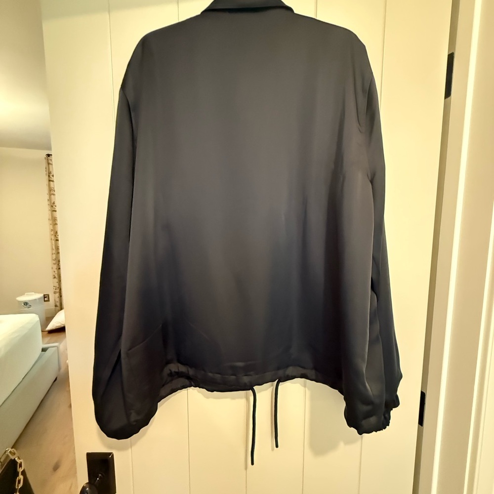 PAIGE Men's Black Satin Jacket - Picture 2 of 7